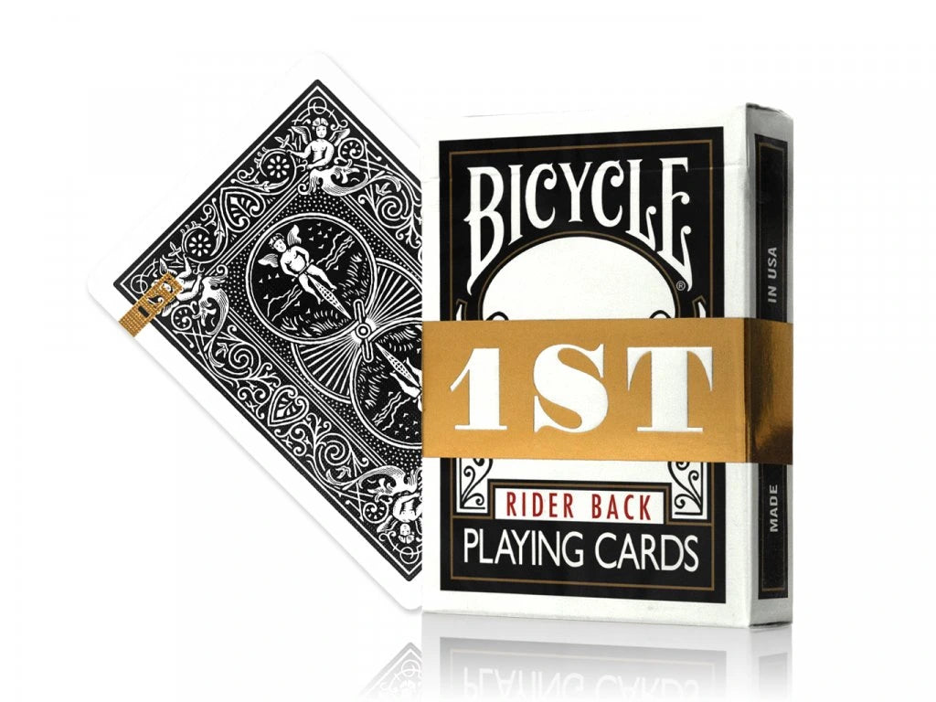 Bicycle 1st Rider Back Black Playing Cards