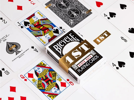 Bicycle 1st Rider Back Black Playing Cards