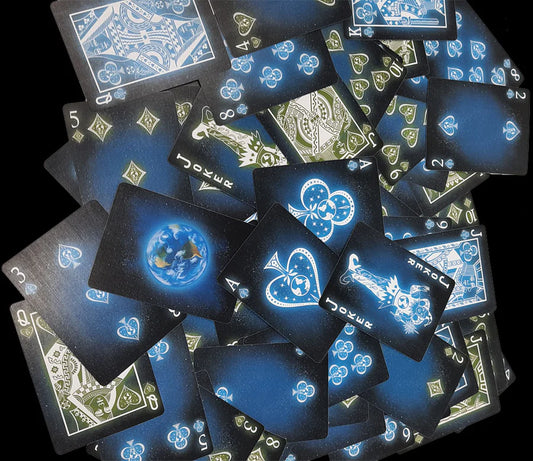 Bicycle Starlight Earth Glow Playing Cards