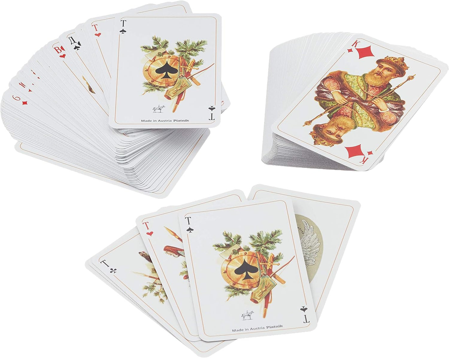 Piatnik Golden Russian Playing Cards 2 Deck Set