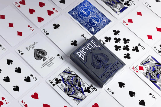 Bicycle Metalluxe Blue Foil Back Cobalt Playing Cards