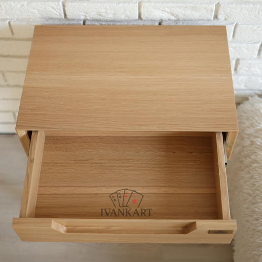 Floating Nightstand - Milled Pull