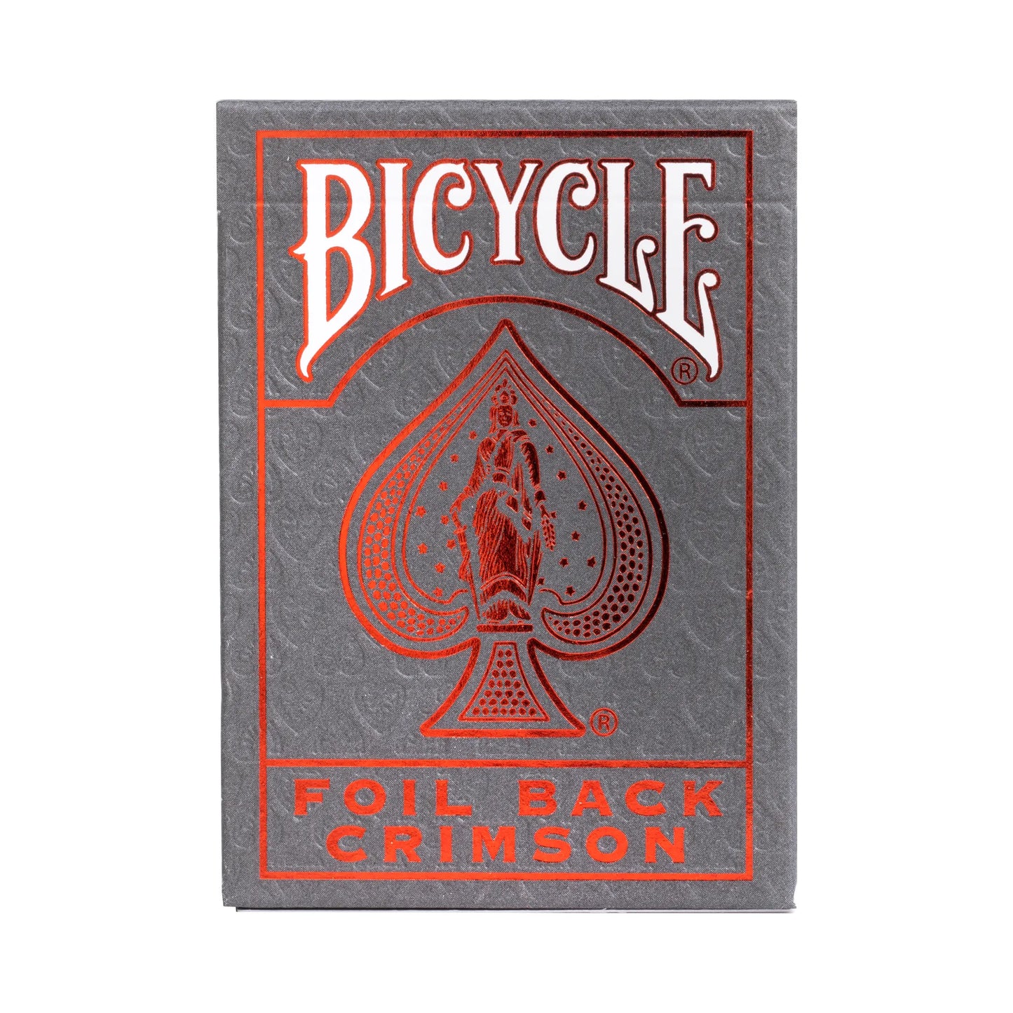 Bicycle Metalluxe Red Foil Back Crimson Playing Cards