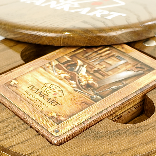 Surveyor Round Collector Set Case Walnut + Wood Deck by Ivankart