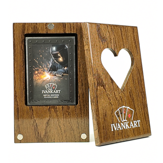 Electrician Collector Set Oak Case Walnut + Metal Deck by Ivankart
