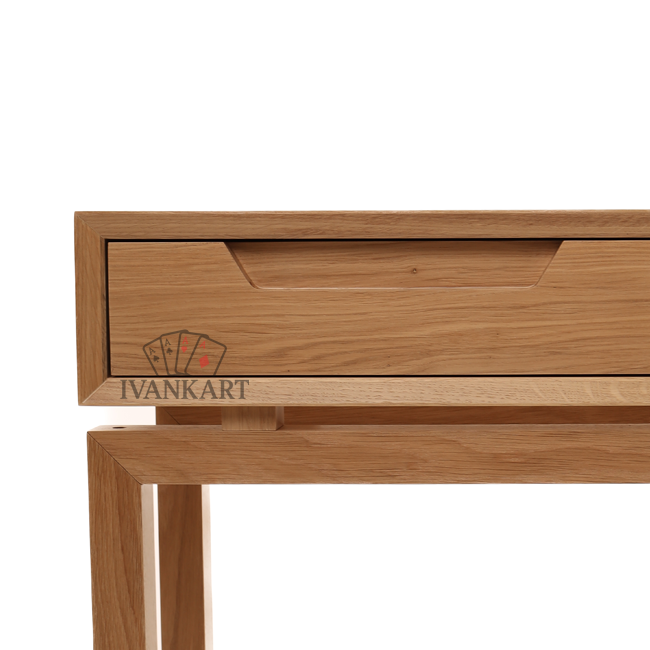 Oak Console with Two Drawers