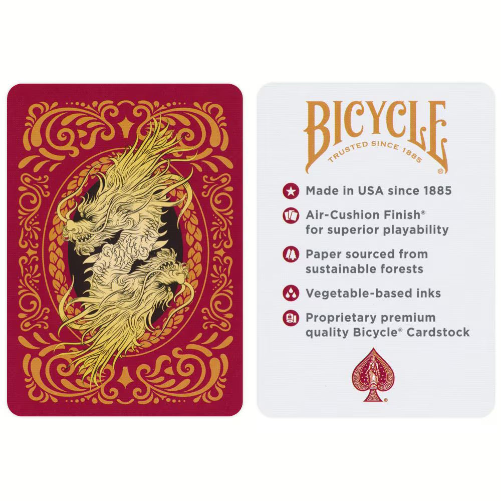 Bicycle Red Dragon Playing Cards