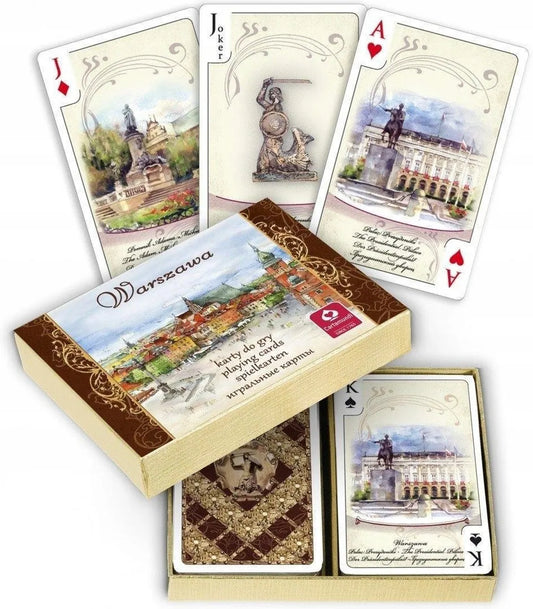 Cartamundi Warsaw Set 2 Decks Watercolor Playing Cards