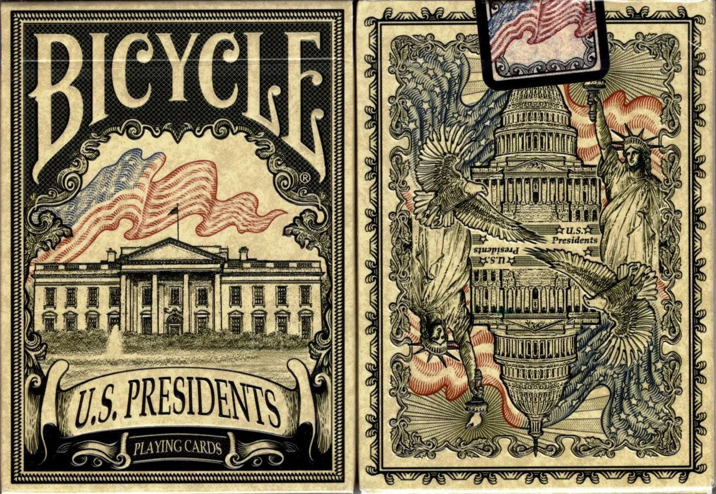 Bicycle U.S. Presidents – Deluxe Embossed Black Playing Cards