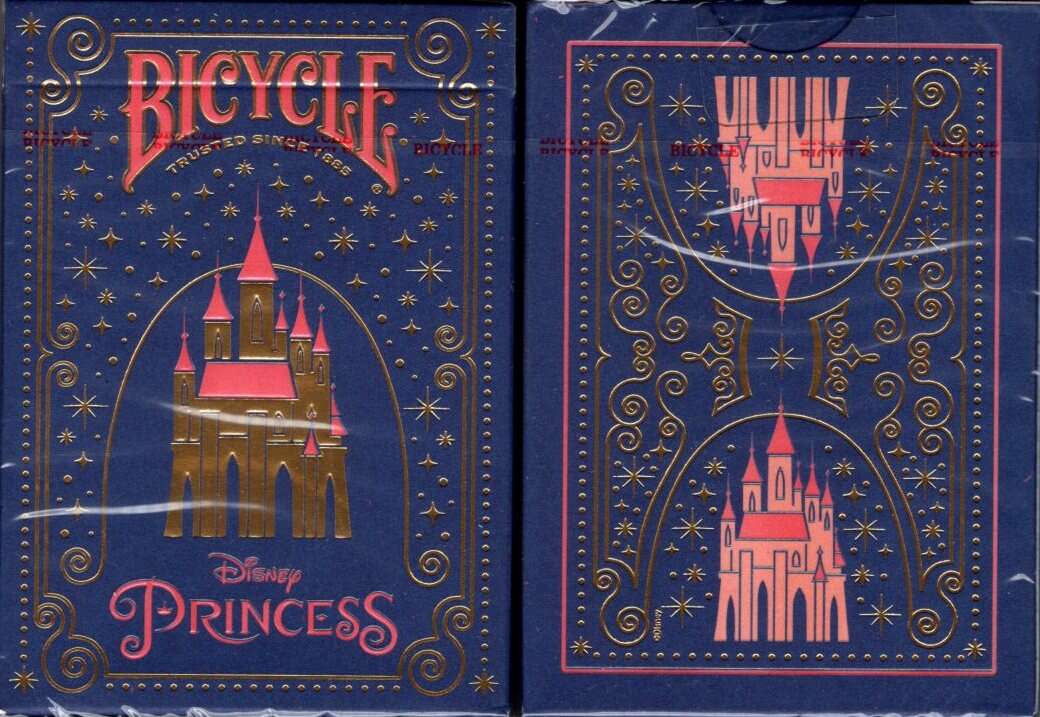 Bicycle Disney Princess Navy Playing Cards