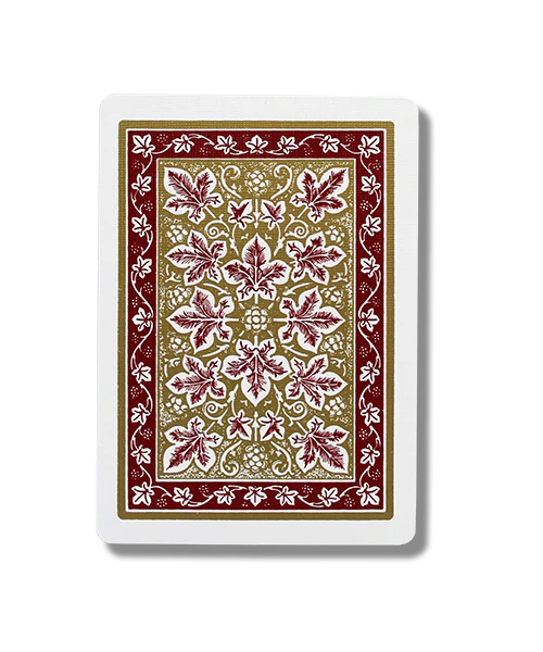 Bicycle Leaf Back Red Gold Edition Playing Cards