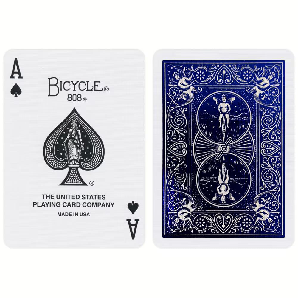 Bicycle Metalluxe Blue Foil Back Cobalt Playing Cards