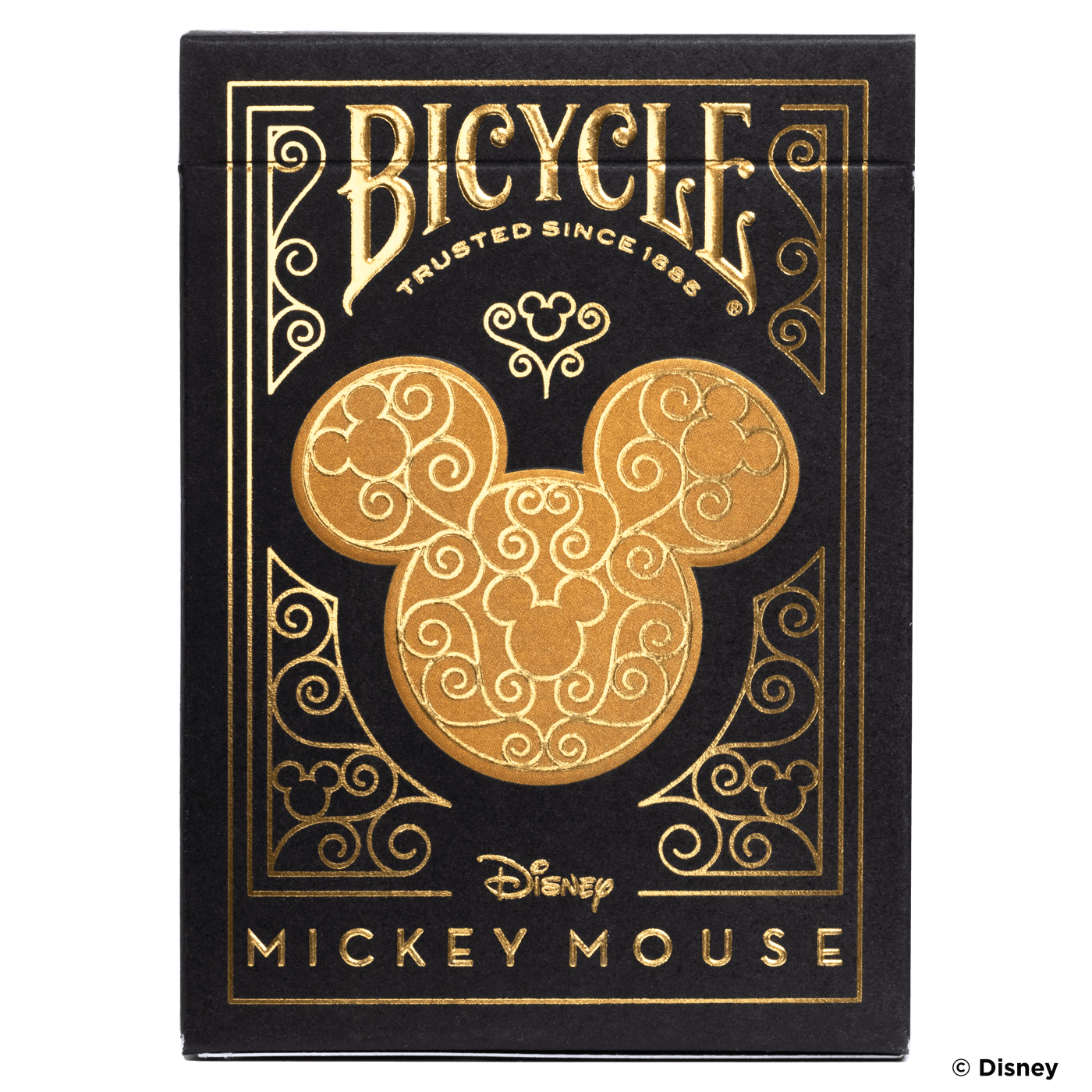 Bicycle Disney Mickey Mouse Black and Gold Playing Cards