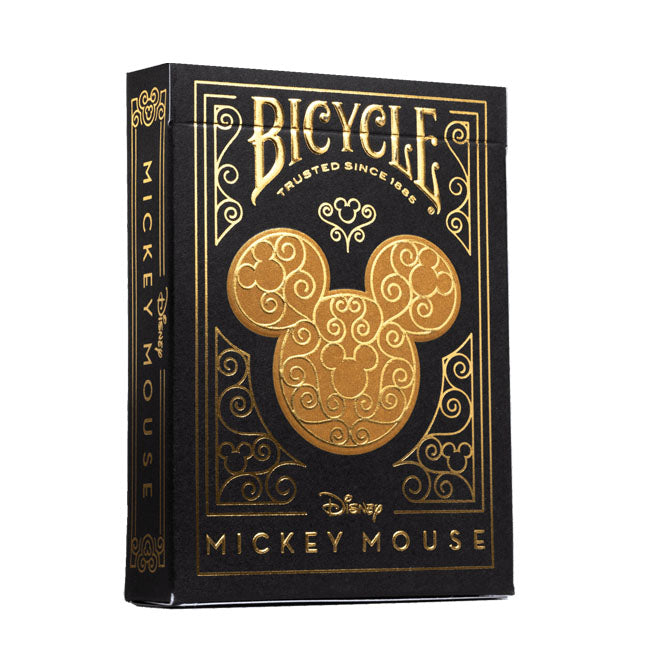 Bicycle Disney Mickey Mouse Black and Gold Playing Cards