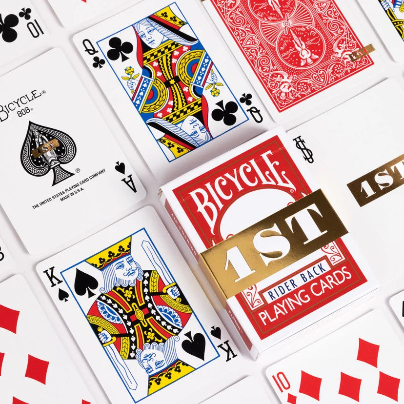 Bicycle 1st Rider Back Red Playing Cards