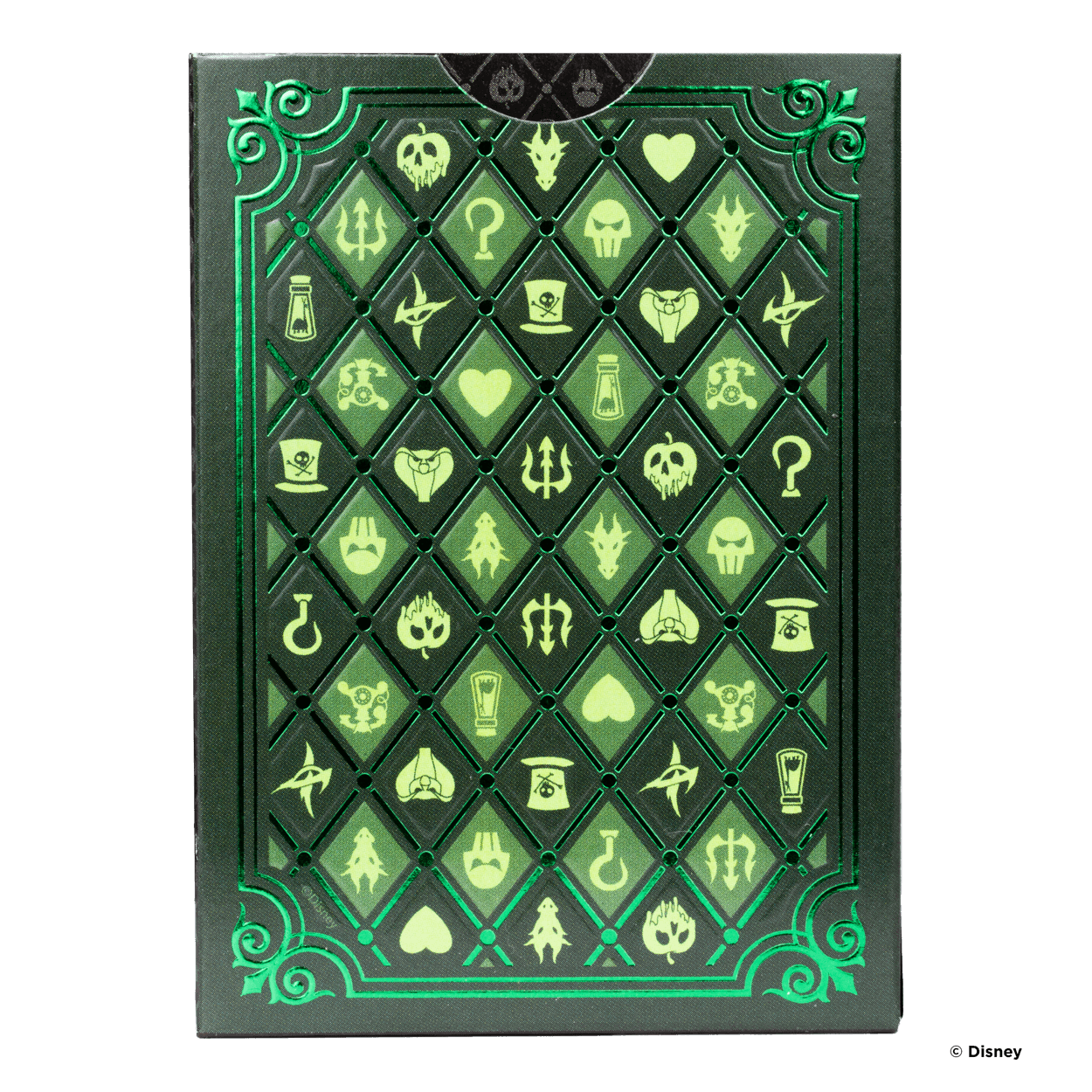 Bicycle Disney Villains Green Playing Cards