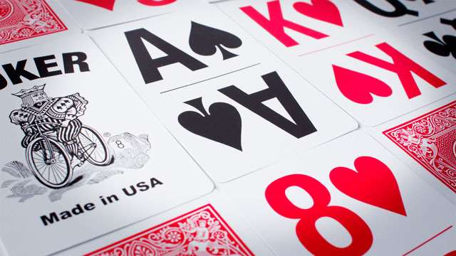 Bicycle Large Print Red Playing Cards