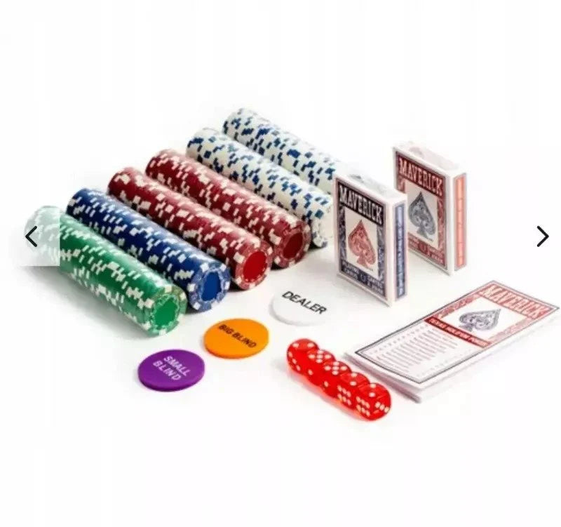 Poker Set 300 Chips In Aluminum Suitcase Maverick Cartamundi