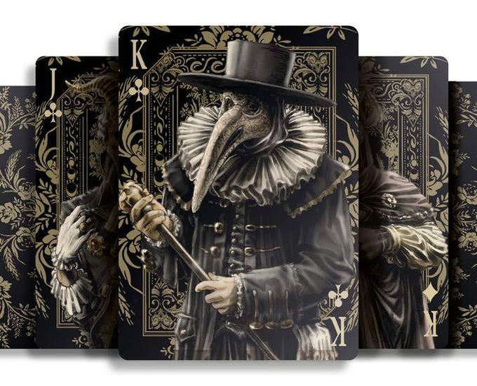 Set Oak Duo Slide Case + 2 Decks Vittoria Di Viritas Playing Cards