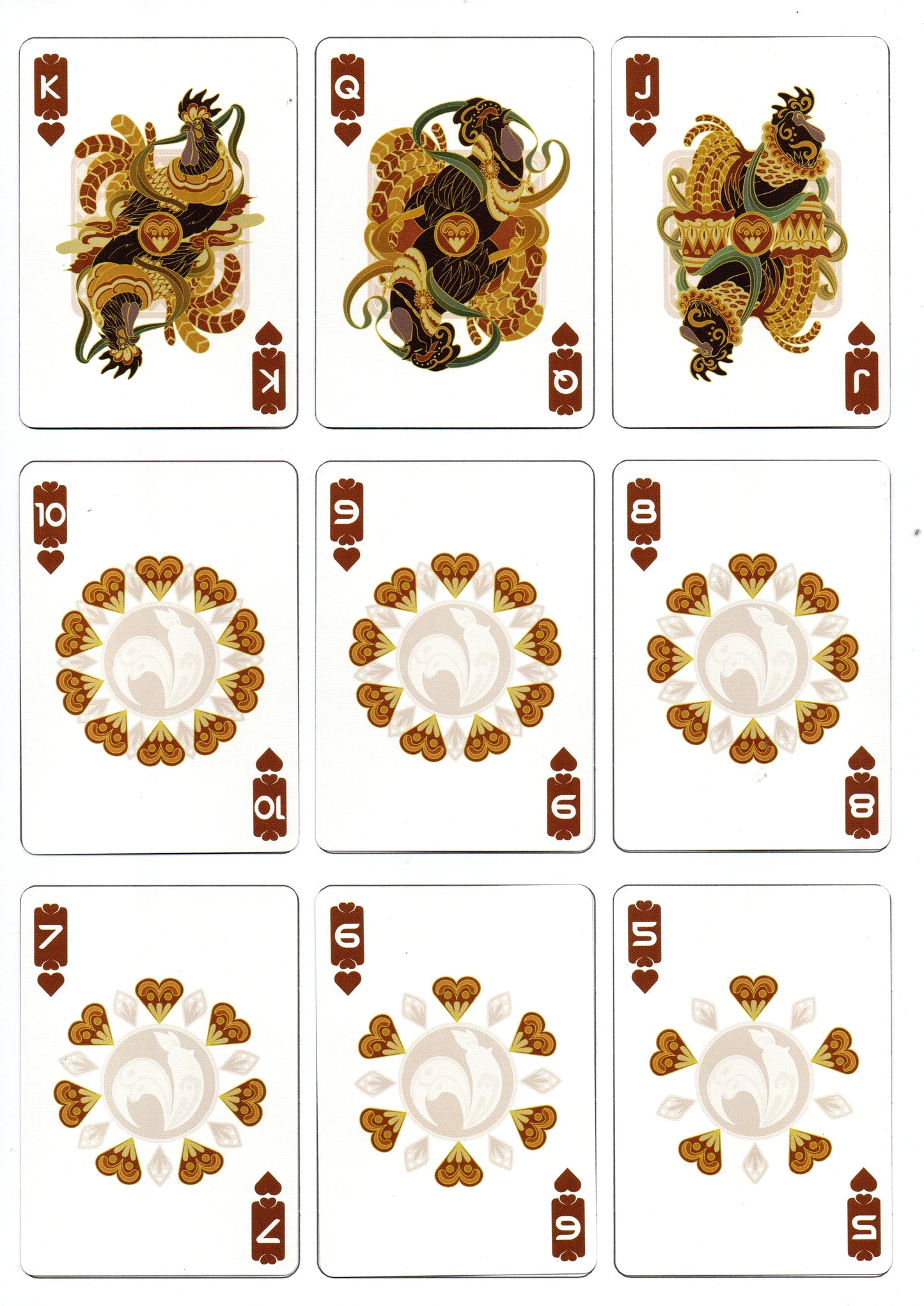 Bicycle Chinese Zodiac Rooster Playing Cards
