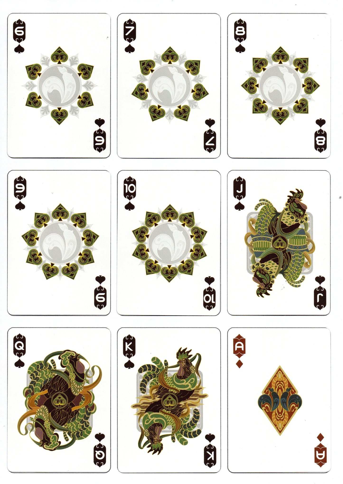 Bicycle Chinese Zodiac Rooster Playing Cards