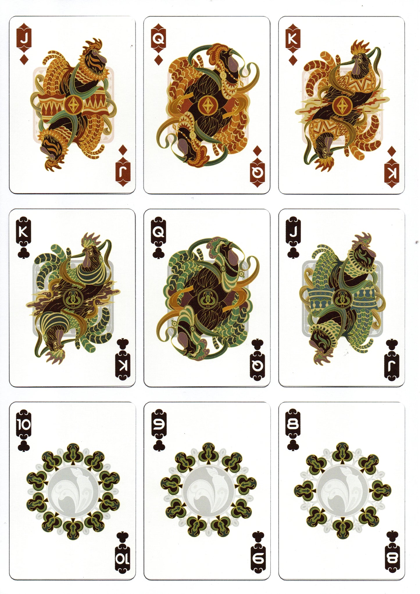 Bicycle Chinese Zodiac Rooster Playing Cards