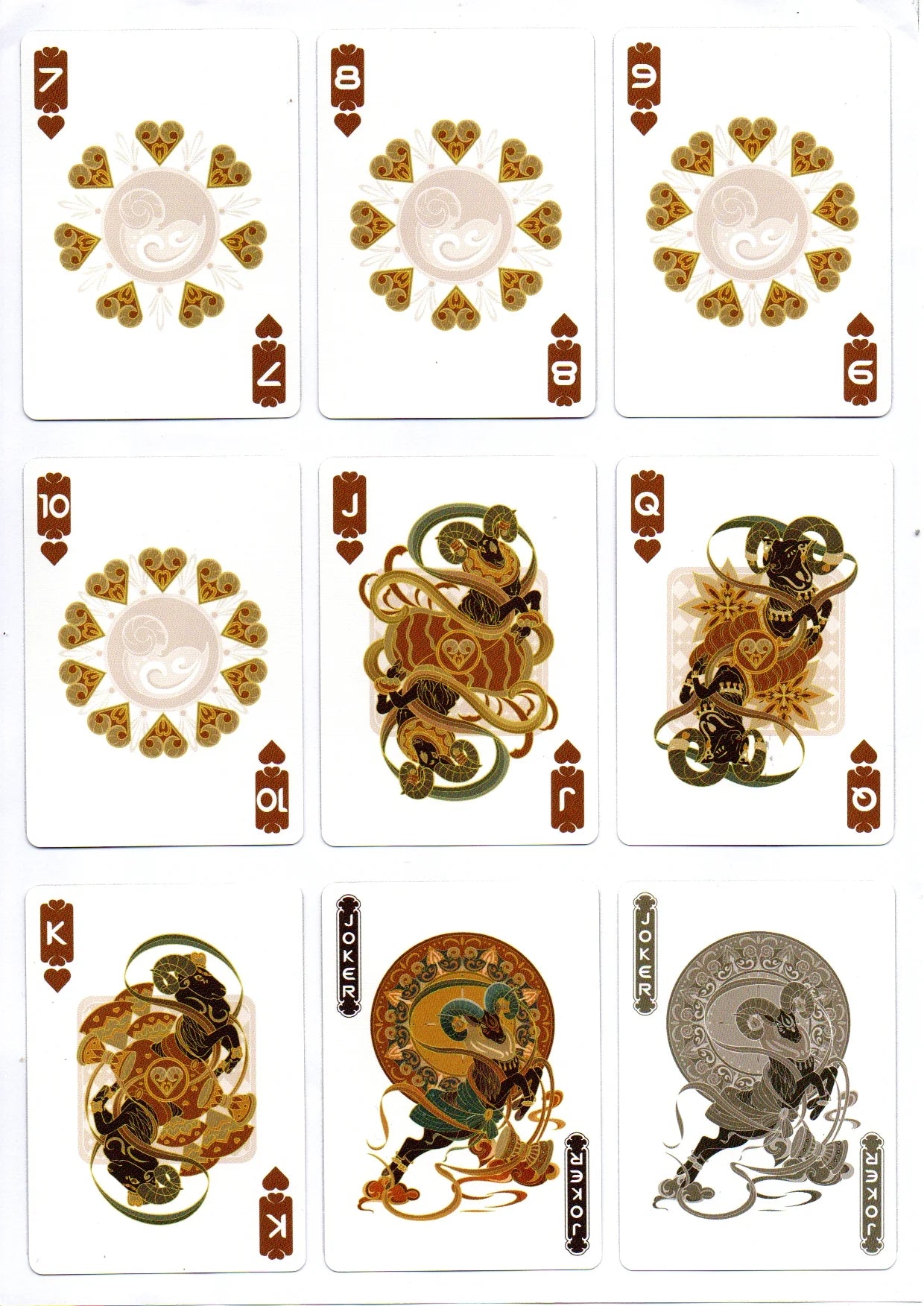 Bicycle Chinese Zodiac Goat Playing Cards