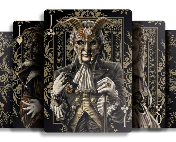 Set Oak Duo Slide Case + 2 Decks Vittoria Di Viritas Playing Cards