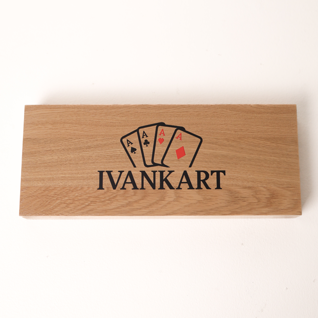 3 Decks Oak Book-Style Case for Playing Cards