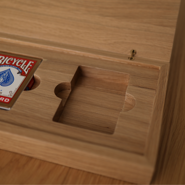 3 Decks Oak Book-Style Case for Playing Cards