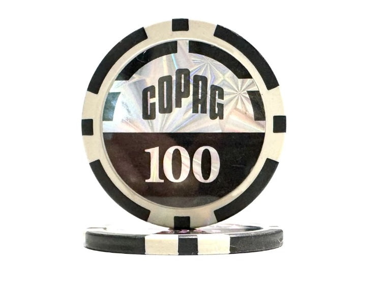 Poker Set 300 Chips In Dark Aluminum Suitcase Copag