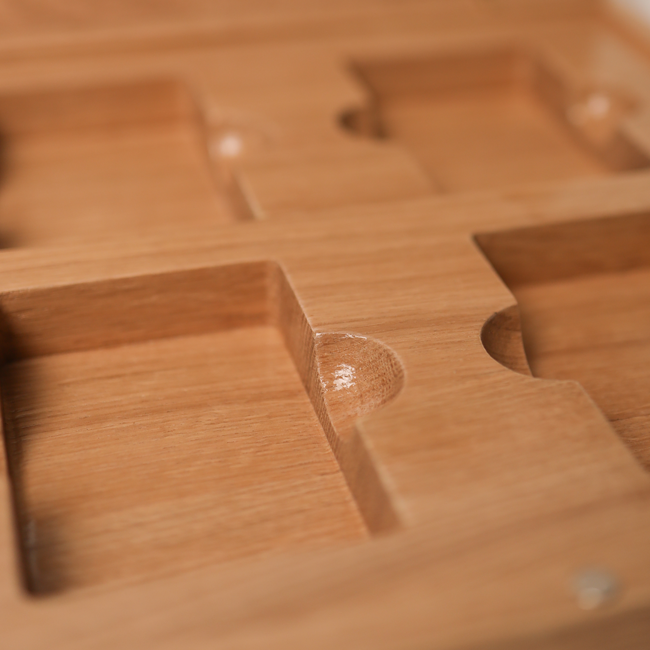 4 Decks Oak Book-Style Case for Playing Cards