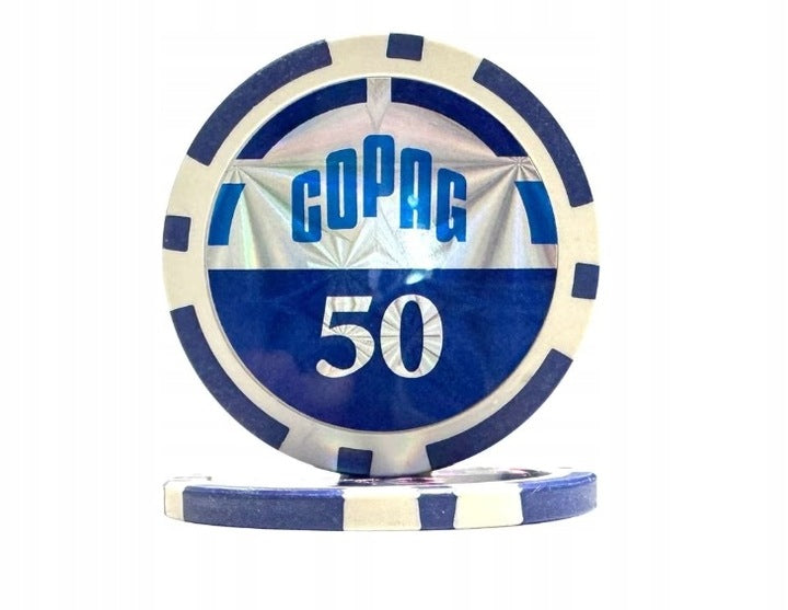 Poker Set 300 Chips In Dark Aluminum Suitcase Copag