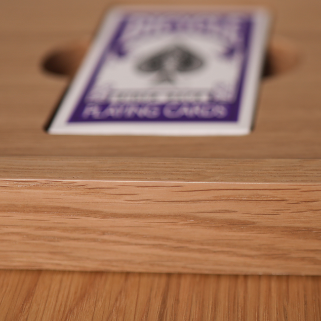 5 Decks Oak Book-Style Case for Playing Cards