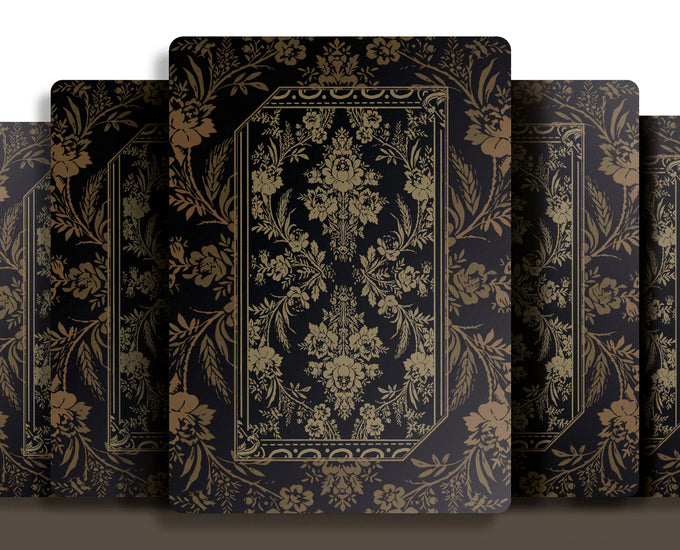 Set Oak Duo Slide Case + 2 Decks Vittoria Di Viritas Playing Cards