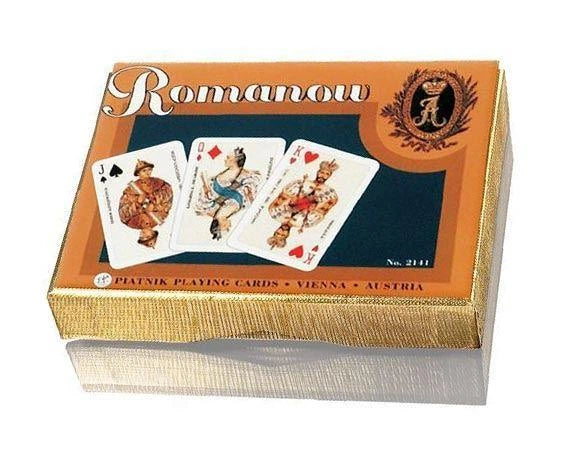 Piatnik Romanov House Playing Cards 2 Deck Set
