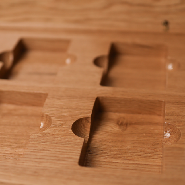 6 Decks Oak Book-Style Case for Playing Cards