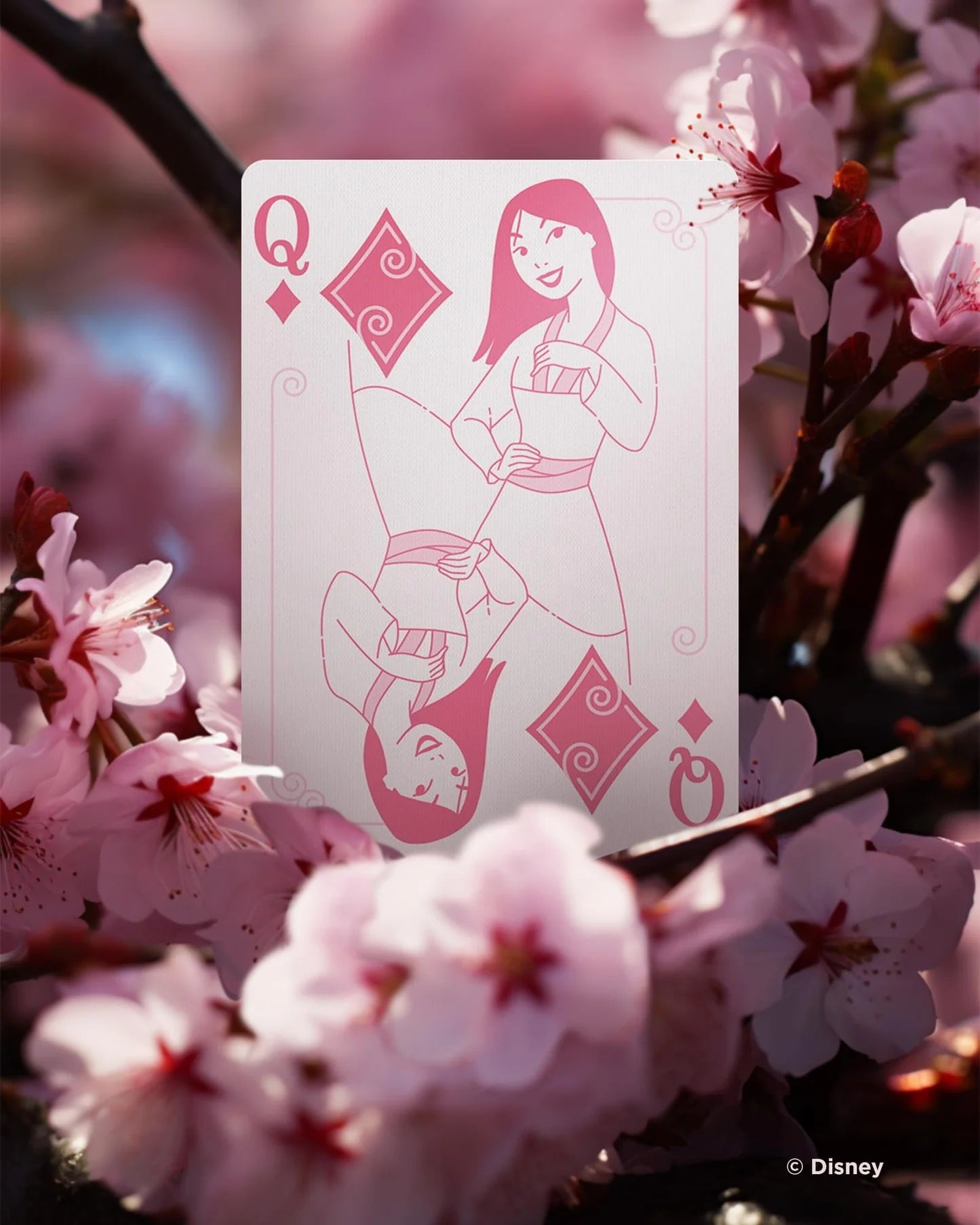 Bicycle Disney Princess Pink Playing Cards