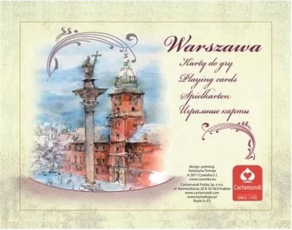 Cartamundi Warsaw Set 2 Decks Watercolor Playing Cards