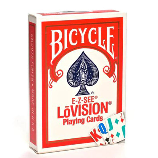 Bicycle  E-Z See LoVision RED Playing Cards