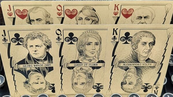 Bicycle Turn of the Century Electricity Playing Cards