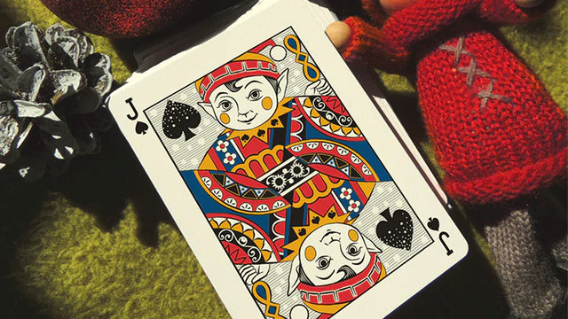 Bicycle Snowman Back Blue Playing Cards