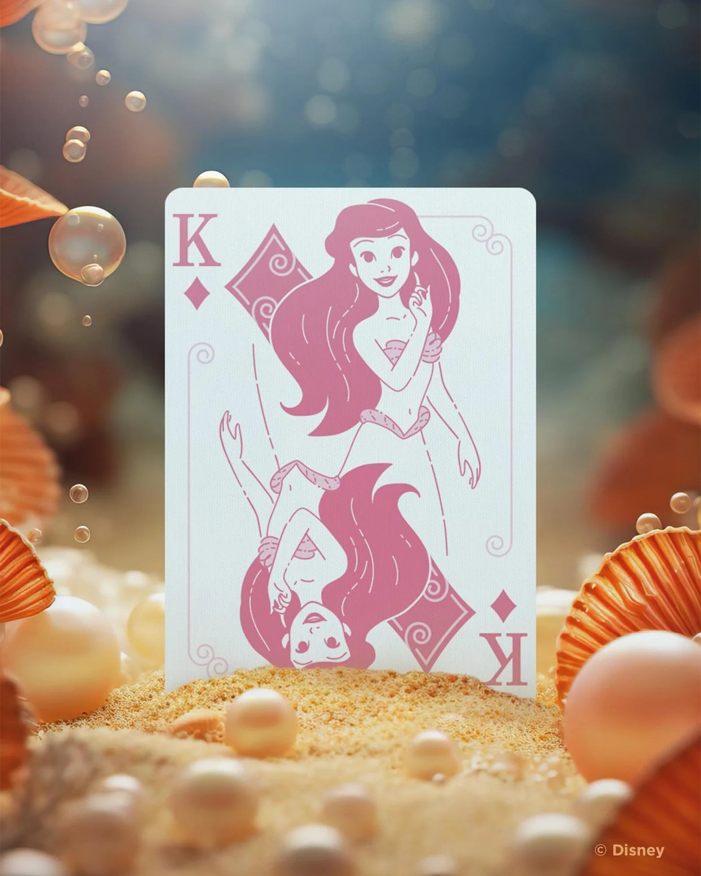 Bicycle Disney Princess Pink Playing Cards
