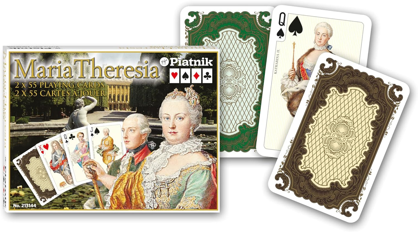 Piatnik Maria Theresia Playing Cards 2 Deck Set