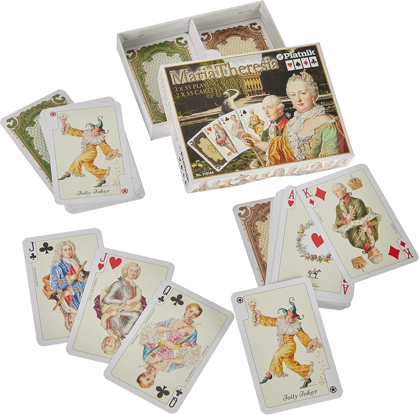 Piatnik Maria Theresia Playing Cards 2 Deck Set