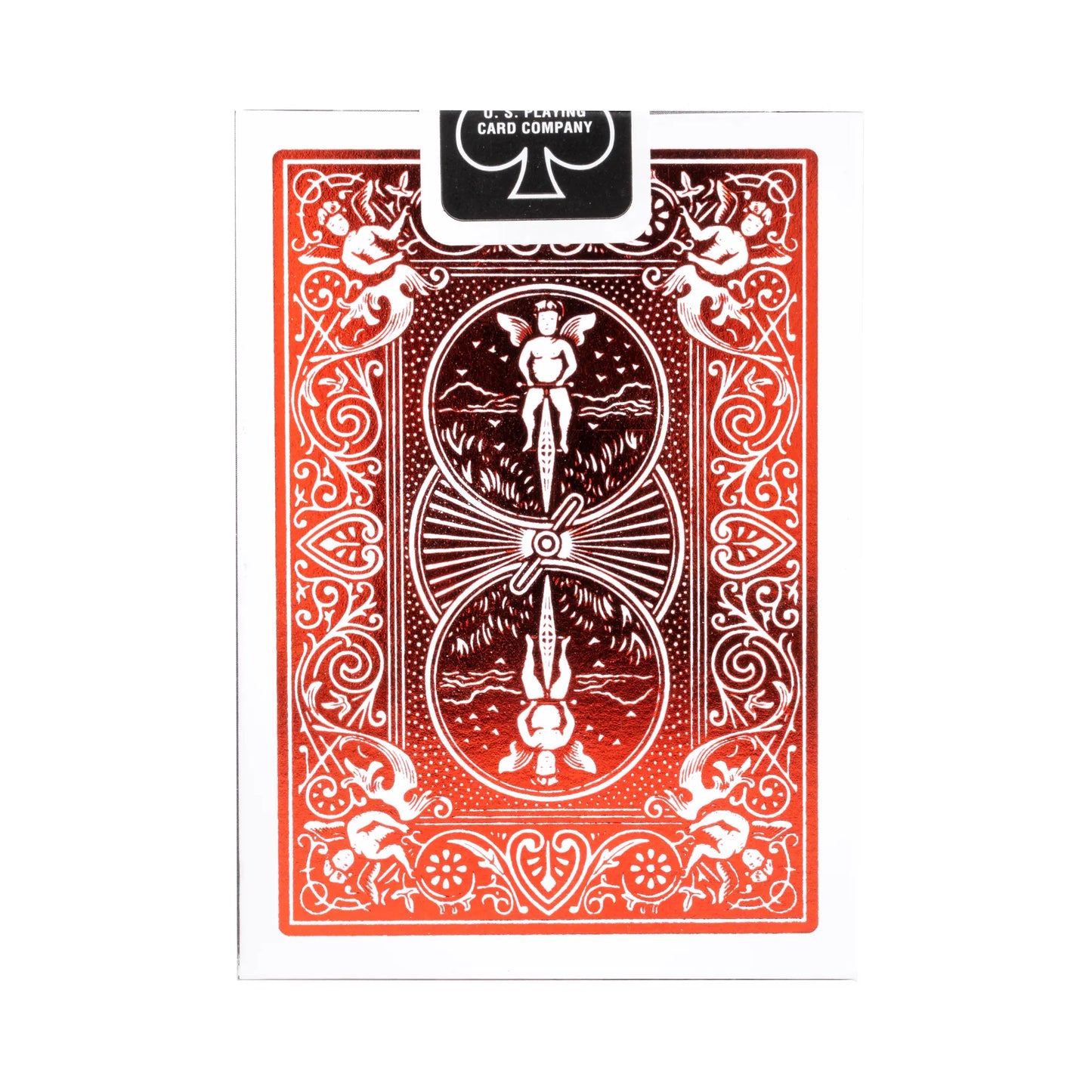 Bicycle Metalluxe Red Foil Back Crimson Playing Cards