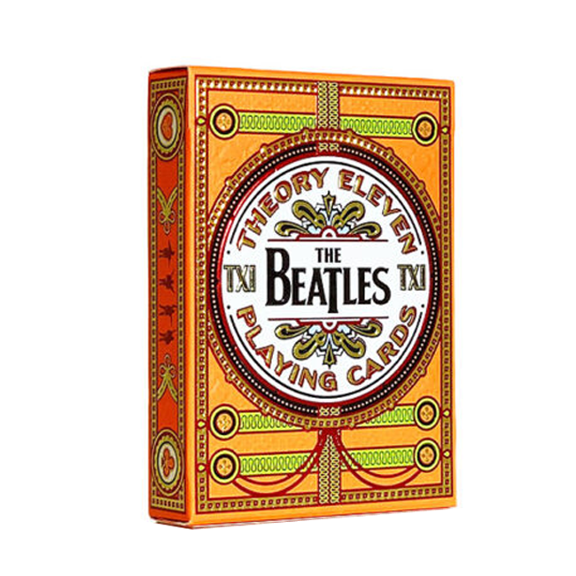 Theory 11 The Beatles Orange Playing Cards