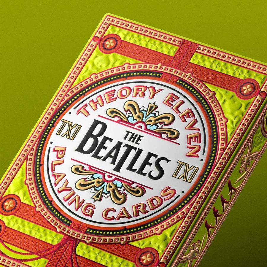 Theory 11 The Beatles Green Playing Cards