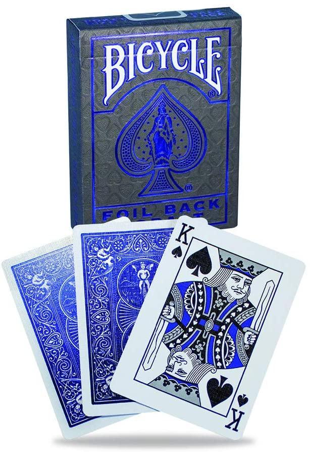 Bicycle Metalluxe Blue Foil Back Cobalt Playing Cards