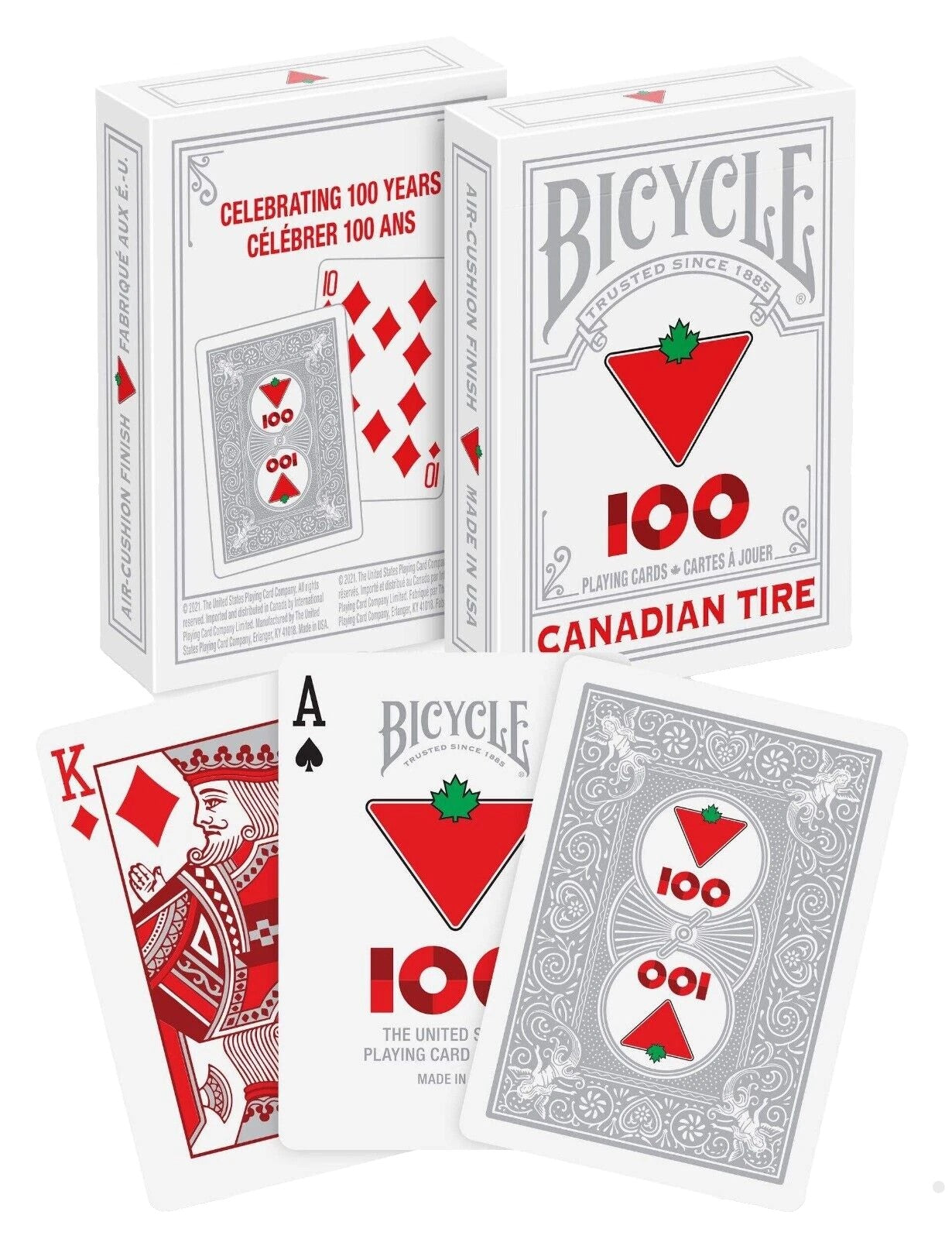 Bicycle Canadian Tire 100 Year Ann Playing Cards